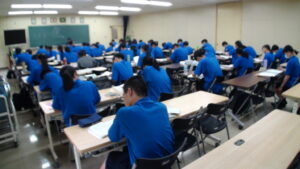 研修室での学習の様子